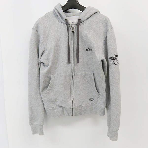 実際に弊社で買取させて頂いたCRIMIE/クライミー SWEAT ZIP PARKA THE LIFE/ジップアップパーカー グレー C1K1-SW14/S