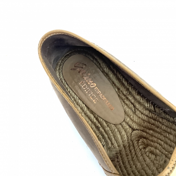 実際に弊社で買取させて頂いたGAIMO×EDIFICE/ガイモ×エディフィス スエード スリッポン シューズ ベージュ ネイビー/42 43/ 2点セットの画像 4枚目