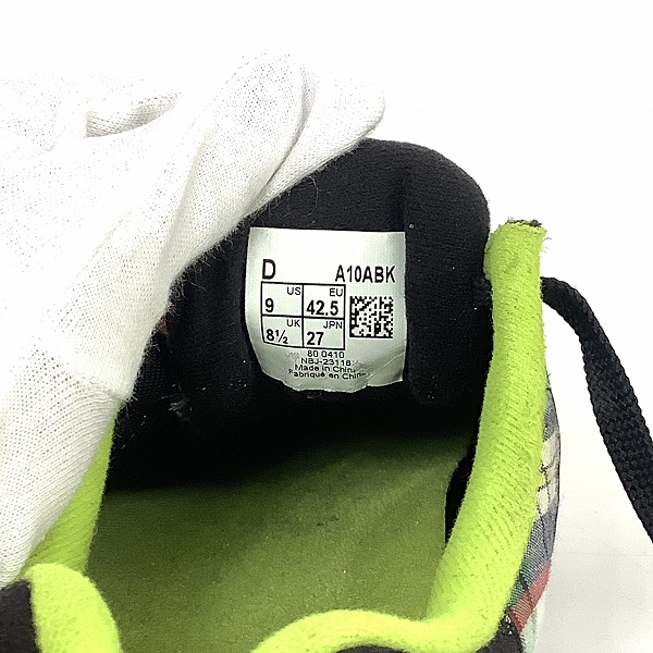 実際に弊社で買取させて頂いたNew Balance × atmos/ニューバランス × アトモス スニーカー A10ABK/27の画像 5枚目