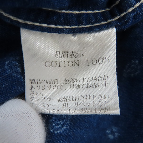 実際に弊社で買取させて頂いたTHE FLAT HEAD/フラットヘッド ミニペイズリー総柄 シャンブレーシャツ/40の画像 3枚目