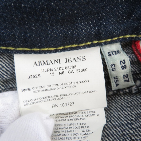 実際に弊社で買取させて頂いたARMANI JEANS/アルマーニジーンズ 5ポケット デニム/ジーンズ N6J25/US27の画像 3枚目