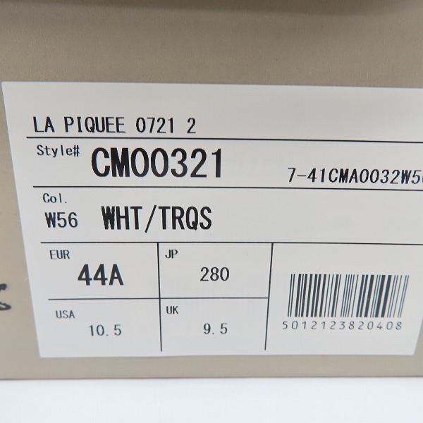 実際に弊社で買取させて頂いた【未使用】LACOSTE/ラコステ LA PIQUEE 0721 2 スニーカー CM00321/UK9.5の画像 8枚目