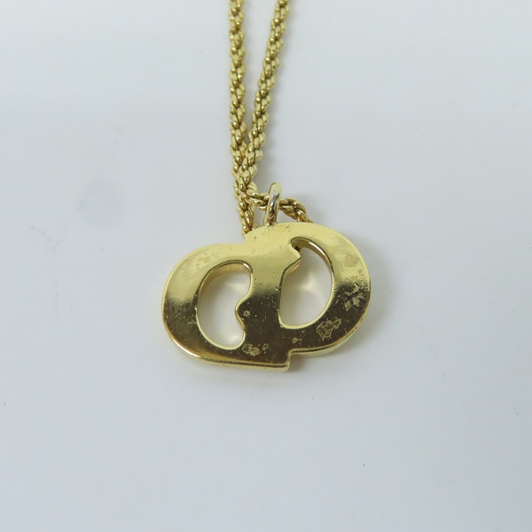 実際に弊社で買取させて頂いたChristian Dior/クリスチャンディオール ネックレス イヤリング ゴールド 3点セットの画像 2枚目