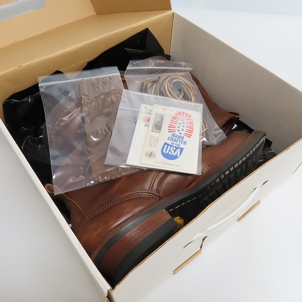 実際に弊社で買取させて頂いたWHITE’S BOOTS/ホワイツブーツ SMOKE JUMPER/スモークジャンパー レザー レースアップ ブーツ 350BNWCRCK/7.5Eの画像 8枚目