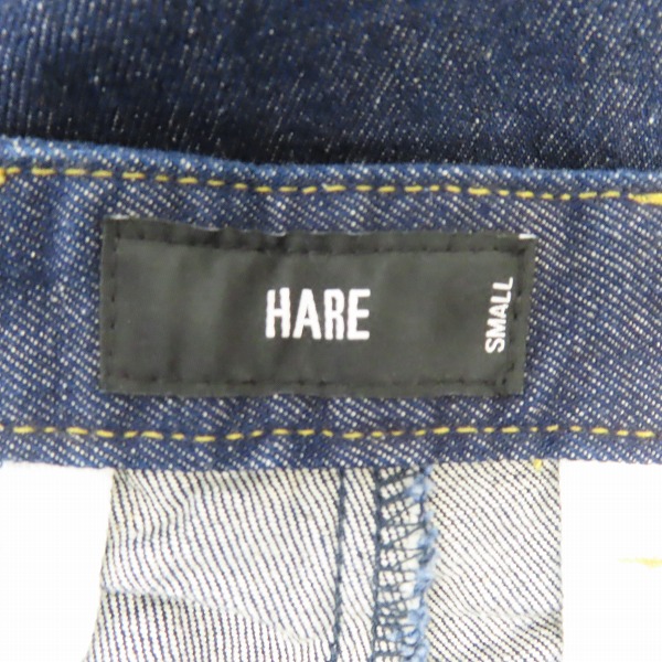 実際に弊社で買取させて頂いたHARE/ハレ タック付き ワイド デニムパンツ HA010009TO/Sの画像 2枚目