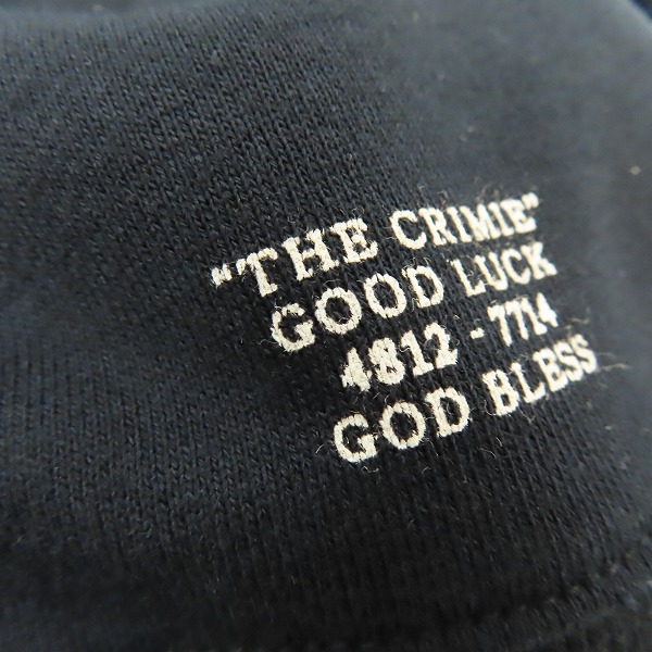 実際に弊社で買取させて頂いたTHE CRIMIE/クライミー THE LIFE プリント スウェット プルオーバー C1K1-SW11/XLの画像 5枚目