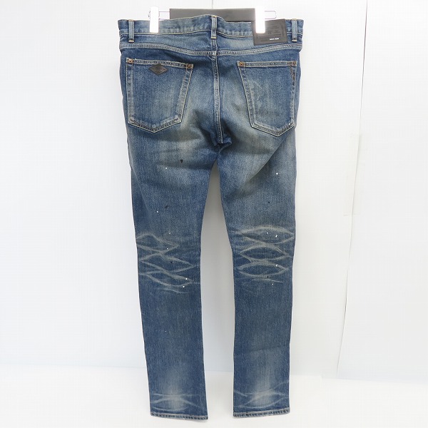 実際に弊社で買取させて頂いたTHE CRIMIE/クライミー ダメージペイント加工ストレッチデニムパンツ CRA1-BF1N-PT02/Lの画像 1枚目