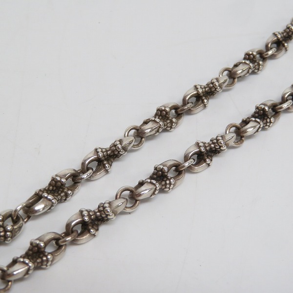 実際に弊社で買取させて頂いた【ギャラ付き】Bloody Mary/ブラッディマリー Twisted Crow/ツイステッド クロー チェーン/50cmの画像 3枚目