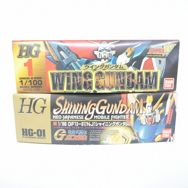 実際に弊社で買取させて頂いた【組済ジャンク】バンダイ HG 1/100 シャイニングガンダム/ウイングガンダム 2点セット/ガンプラ/G/Wの画像 5枚目