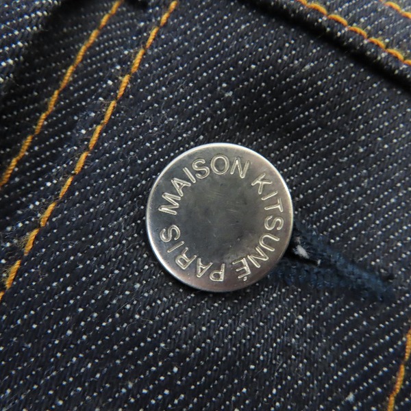 実際に弊社で買取させて頂いたMAISON KITSUNE/メゾンキツネ WESTERN JACKET デニムジャケット/XSの画像 4枚目