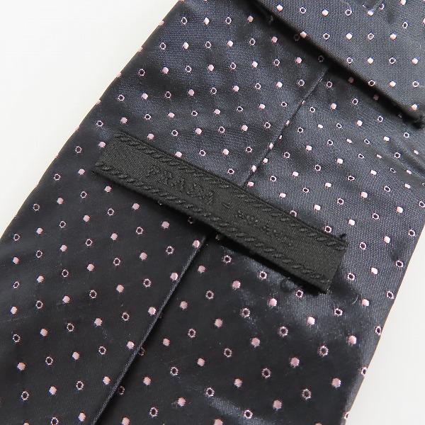 実際に弊社で買取させて頂いたPRADA/プラダ ドットデザイン シルク ネクタイ の画像 1枚目