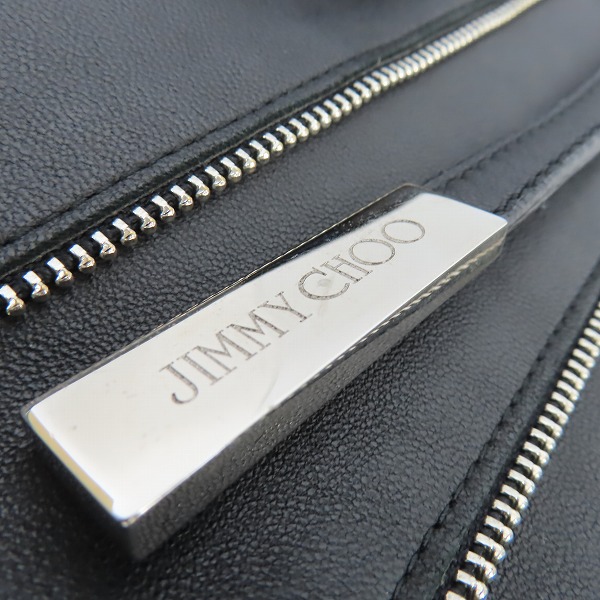 実際に弊社で買取させて頂いたJIMMY CHOO/ジミーチュウ ファスナー/ジッパーデザイン レザートートバッグ の画像 6枚目