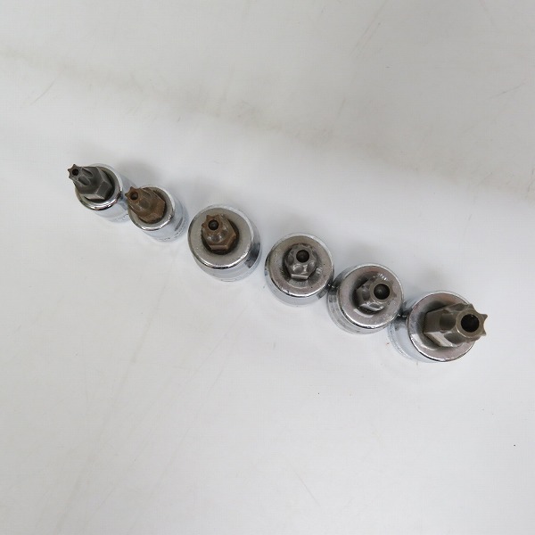 実際に弊社で買取させて頂いたSnap-on/スナップオン 3/8 トルクスソケット TTXR20E/25E/FTXR27E/30E/40E/45E 6点セットの画像 1枚目