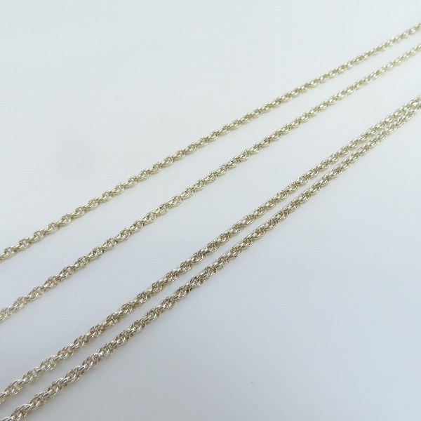 実際に弊社で買取させて頂いたGARNI/ガルニ ブラック ピンク 925 SV ペンダント/ネックレスチェーン シルバー/2点セットの画像 3枚目