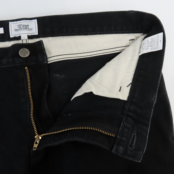 実際に弊社で買取させて頂いたTHE CRIMIE/クライミー STRETCH FABLIC ブラックデニムパンツ C1H1-CXBA-P201/Lの画像 5枚目