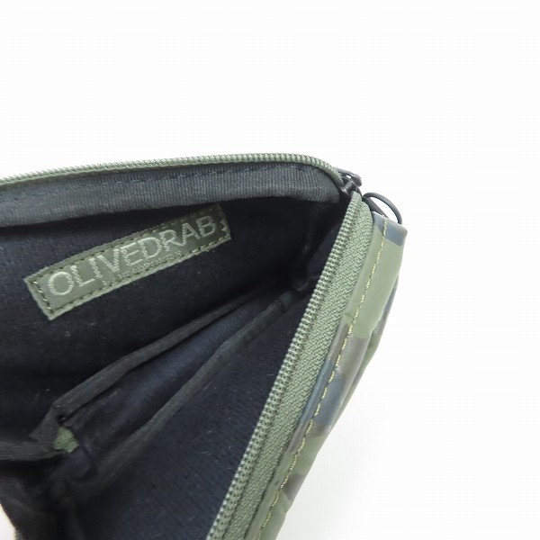 実際に弊社で買取させて頂いたHEAD PORTER/ヘッドポーター OLIVEDRAB オリーブドラブ コインケース/カードケースの画像 3枚目