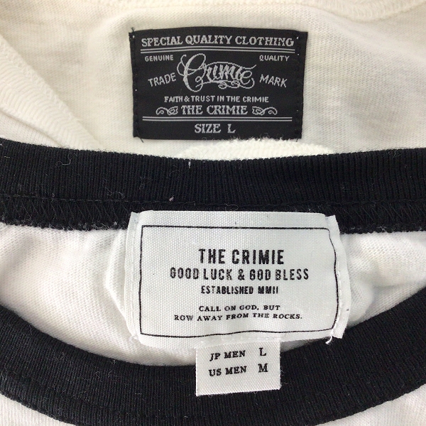 実際に弊社で買取させて頂いた【おまとめ品】CRIMIE/クライミー ヘンリーネック等 プリントTシャツの画像 1枚目