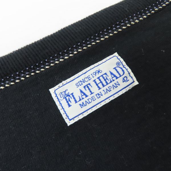 実際に弊社で買取させて頂いたFLAT HEAD/フラットヘッド ロゴプリント ロンT/カットソー /42の画像 2枚目