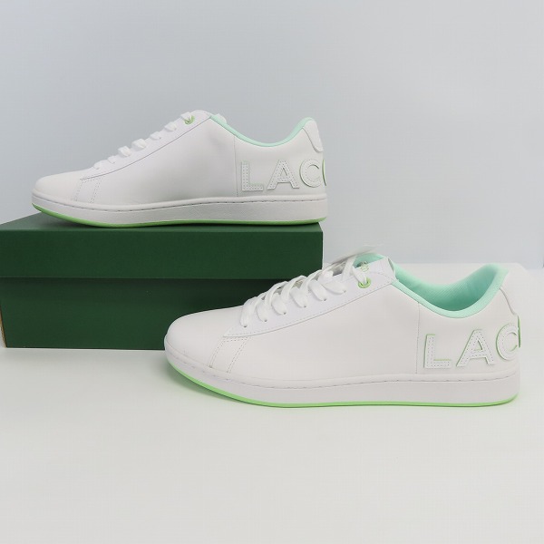 実際に弊社で買取させて頂いた【未使用】LACOSTE/ラコステ carnaby evo スニーカー SM00701/UK9.5の画像 3枚目