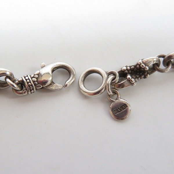 実際に弊社で買取させて頂いた【ギャラ付き】Bloody Mary/ブラッディマリー Twisted Crow/ツイステッド クロー チェーン/50cmの画像 2枚目