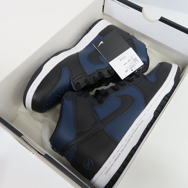 実際に弊社で買取させて頂いた【未使用】NIKE×FRAGMENT DESIGN/ナイキ×フラグメントデザイン DUNK HI/F ダンク DJ0383-400 /25の画像 8枚目
