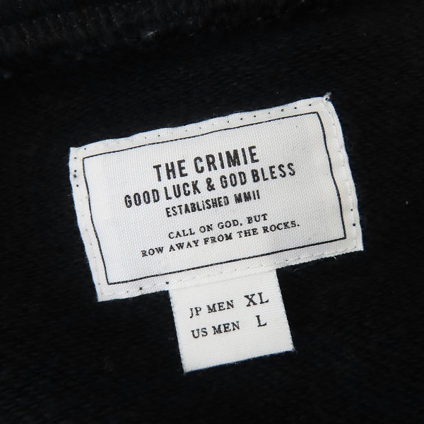 実際に弊社で買取させて頂いたCRIMIE/クライミー THE LIFE プリント ジップアップパーカー C1K1-SW14/XLの画像 2枚目