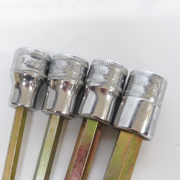 実際に弊社で買取させて頂いたSnap-on/スナップオン 3/8dr ロングヘックスソケット FAML5E/6E/8E/10E 4点セットの画像 1枚目