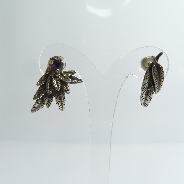 実際に弊社で買取させて頂いた（1）Bloody Mary/ブラッディマリー ストーン フェザーピアス 2点セットの画像 1枚目