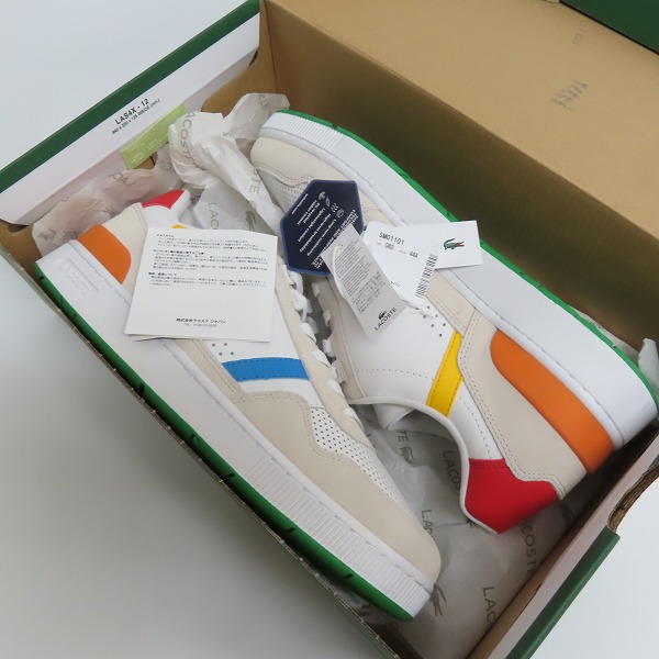 実際に弊社で買取させて頂いたLACOSTE/ラコステ T-CLIP PLRD スニーカー SM01101/UK9.5の画像 7枚目