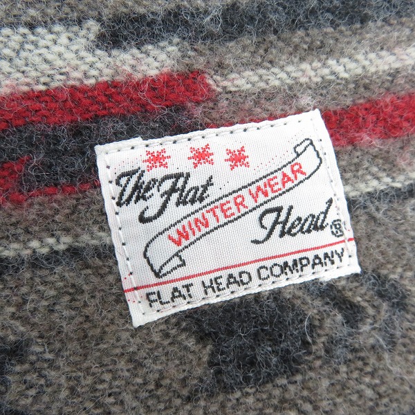 実際に弊社で買取させて頂いたTHE FLAT HEAD/フラットヘッド ネイティブ柄 マフラーの画像 1枚目