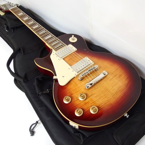 実際に弊社で買取させて頂いた★【美品】Epiphone/エピフォン Les Paul Standard/レスポールスタンダード 左利き用/レフティ ギグケース付
