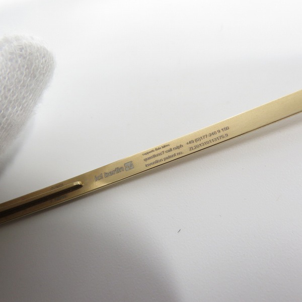 実際に弊社で買取させて頂いたic! berlin/アイシーベルリン brubu ウェリントン サングラス/アイウェアの画像 4枚目