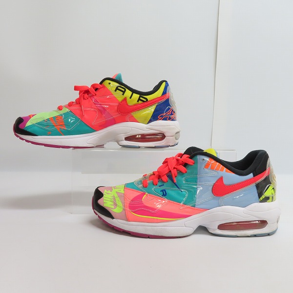 実際に弊社で買取させて頂いたNIKE×ATMOS/ナイキ×アトモス AIR MAX2 LIGHT MULTI COLOR/スクエア ライト マルチカラー BV7406-001/28.5の画像 3枚目