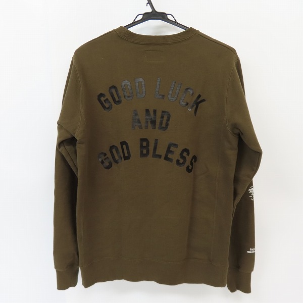 実際に弊社で買取させて頂いたTHE CRIMIE/クライミー ロゴスウェット カーキ CR01-01K5-CL65/Lの画像 1枚目