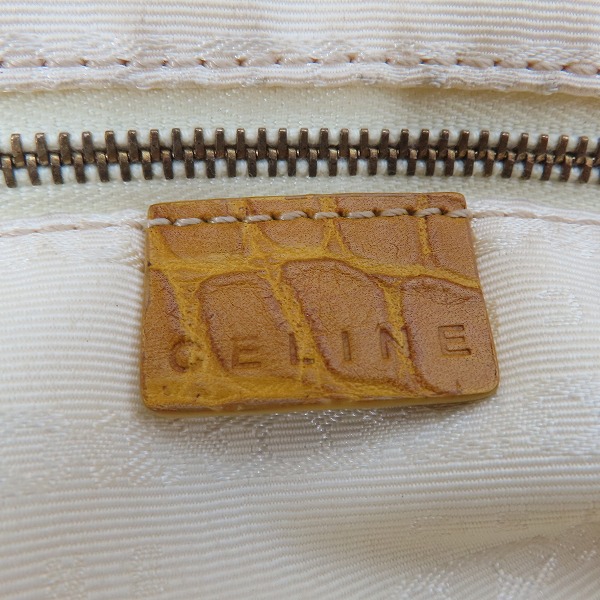 実際に弊社で買取させて頂いたCELINE/セリーヌ レザー × キャンバス クロコ型押し ハンド/ショルダーバッグ の画像 4枚目