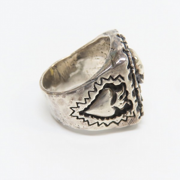 実際に弊社で買取させて頂いたCRAZY PIG/クレイジーピッグ CALAVERA MEXICAN SKULL/カラベラメキシカンスカル リング/23号の画像 4枚目