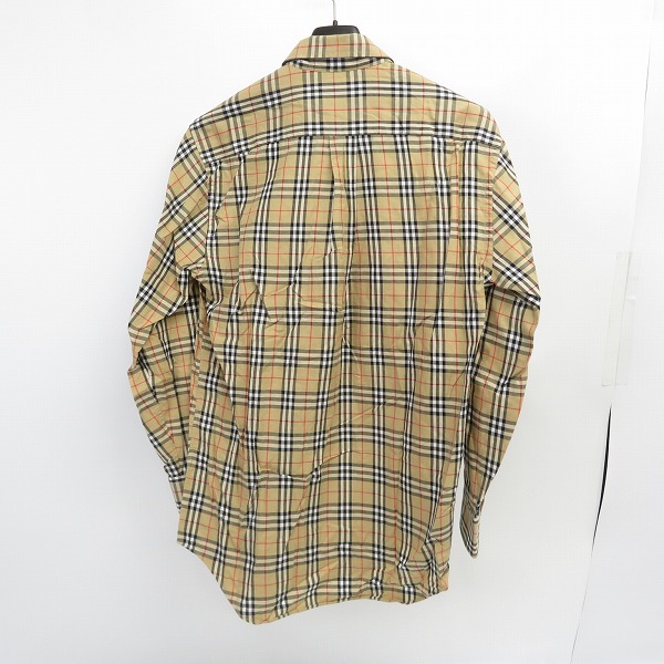 実際に弊社で買取させて頂いたBurberry's/バーバリーズ ノバチェック ボタンダウンシャツ/37(S)の画像 1枚目