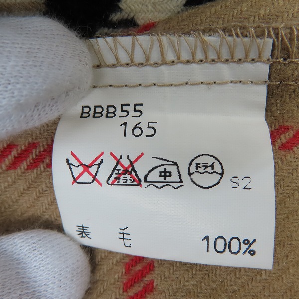 実際に弊社で買取させて頂いたBurberrys/バーバリーズ 裏地ノバチェック 脱着式ライナー ステンカラーコート BBB55-940-01の画像 7枚目