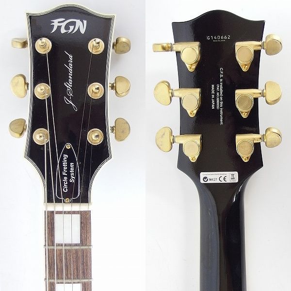 実際に弊社で買取させて頂いた★FGN/FUJIGEN/フジゲン JLC-5R レスポール カスタムType エレキギター ギグケース付きの画像 3枚目