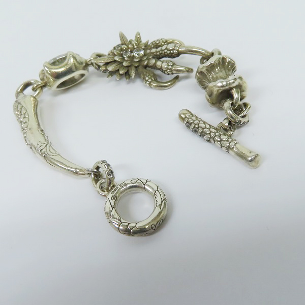 実際に弊社で買取させて頂いたBloody Mary/ブラッディマリー MIDNIGHT Night raven/ナイトレイヴン ブレスレット 大鳥 bmb477-21の画像 5枚目