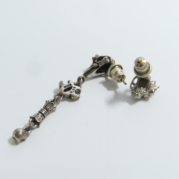 実際に弊社で買取させて頂いたBloody Mary/ブラッディマリー スカルモチーフ ピアス 2点セットの画像 3枚目