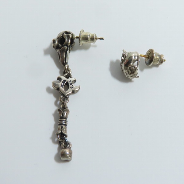 実際に弊社で買取させて頂いたBloody Mary/ブラッディマリー スカルモチーフ ピアス 2点セットの画像 2枚目