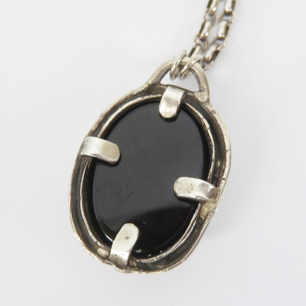 実際に弊社で買取させて頂いたALEXSTREETER/アレックスストリーター ゴートヘッド オニキスペンダント/ネックレスの画像 2枚目