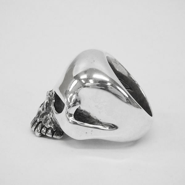 実際に弊社で買取させて頂いたCRAZY PIG/クレイジーピッグ ラージエビルスカルリング/17.5号の画像 2枚目