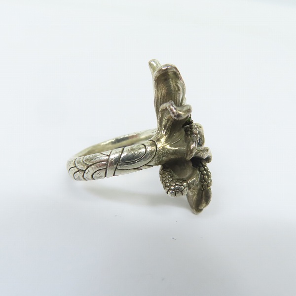 実際に弊社で買取させて頂いたBloody mary/ブラッディマリー 雨の日限定 レンテ リング w/グリーントルマリン/ブルートパーズ 13号の画像 3枚目