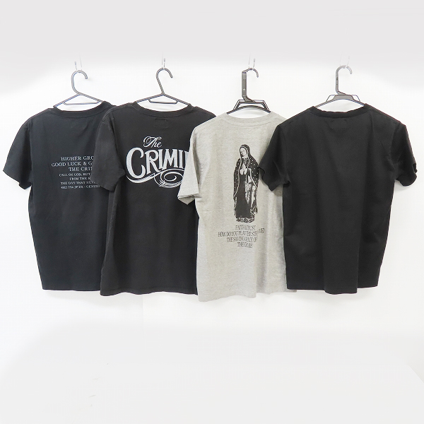 実際に弊社で買取させて頂いたTHE CRIMIE/クライミー マリアバックプリント Tシャツほか ４点セット の画像 1枚目