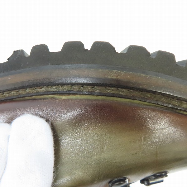 実際に弊社で買取させて頂いたMAGNANNI /マグナーニ レザー マウンテンブーツ/トレッキングブーツ 12679/41の画像 9枚目