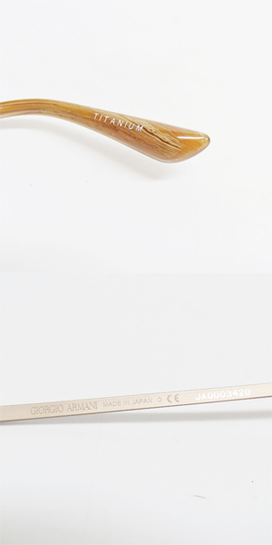 実際に弊社で買取させて頂いたGIORGIO ARMANI/ジョルジオアルマーニ メガネフレーム/アイウェア レンズ無し AR5016-T-D 3029の画像 6枚目