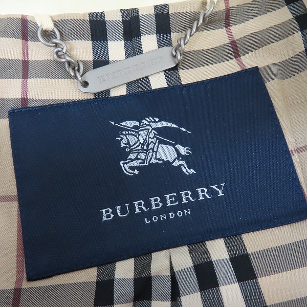実際に弊社で買取させて頂いたBURBERRY LONDON/バーバリー ロンドン レザーコートの画像 2枚目