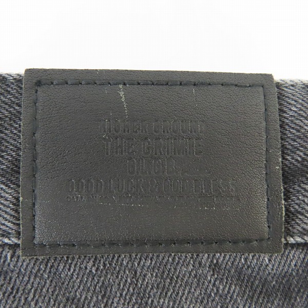 実際に弊社で買取させて頂いたTHE CRIMIE/クライミー STRETCH FABLIC ダメージペイント加工デニムパンツ/XLの画像 5枚目